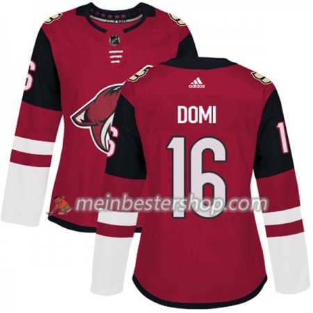 Arizona Coyotes Max Domi 16 Adidas 2017-2018 Maroon Trikot Authentic - Dame